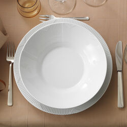 Elements Wei&szlig; tiefer Teller, 25 cm, Royal Copenhagen