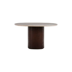 Ovata spisebord, Jura Grey limestone/dark brown oak, Wendelbo