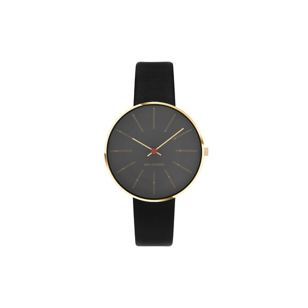 Bankers Wrist Watch, grey/gold/black Bankers Wrist Watch, grey/gold/black, Arne Jacobsen Watches