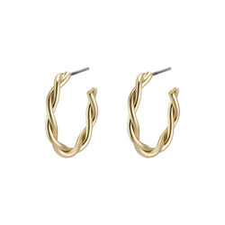 Naja Earrings, gold, Pilgrim
