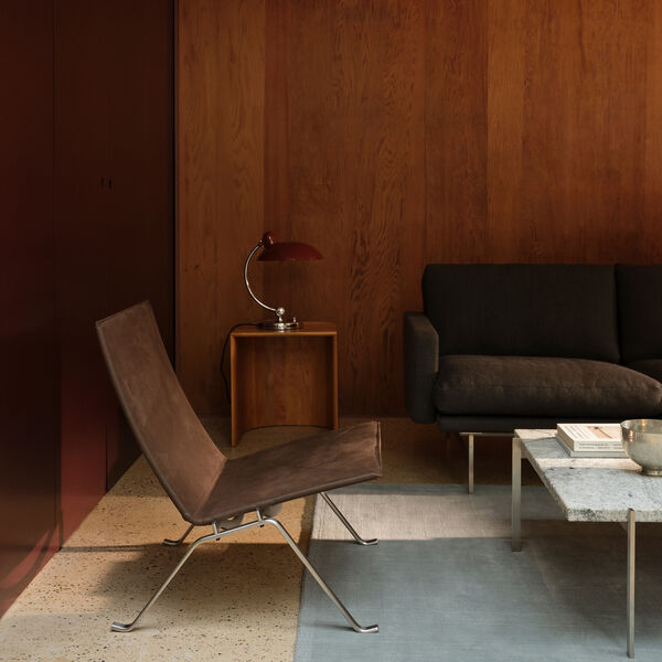 PK22&trade; Lounge Chair, Haze dark brown, Fritz Hansen