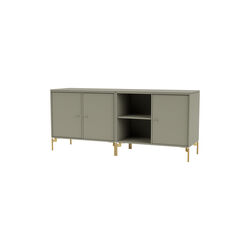 SAVE Lowboard with Brass Legs, 144 fennel, Montana Furniture