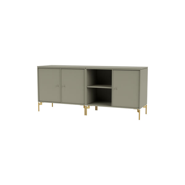 SAVE Lowboard with Brass Legs, 144 fennel, Montana Furniture