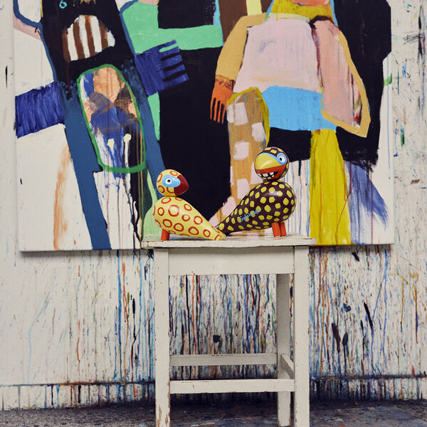 Sangfugl x Leif Sylvester 2025, blaue Augen, Kay Bojesen Denmark