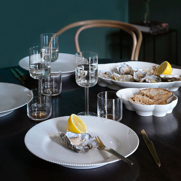 Elements Weiß Platte, 38,5 cm Elements Weiß Platte, 38,5 cm, Royal Copenhagen