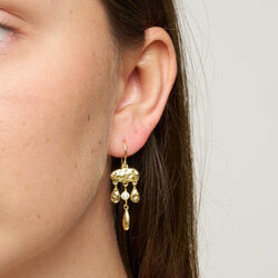 Linnea hook earrings, gold plated, Pure by Nat