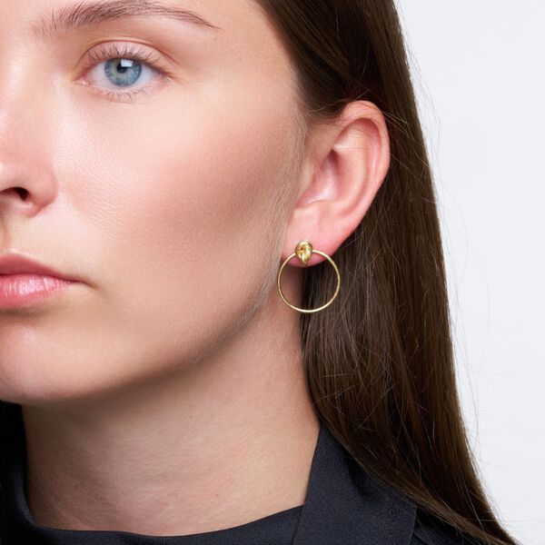 Lilou post earrings, silver plated, Pure by Nat