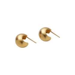 Echo Hoops Small, gold plated, Pernille Corydon Jewellery