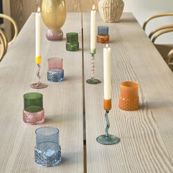 Styles Teelichthalter, grün/rosa, Villa Collection