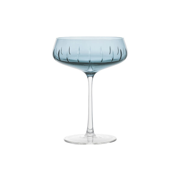 Champagne Coupe Single Cut, blue Champagne Coupe Single Cut, blue, Louise Roe