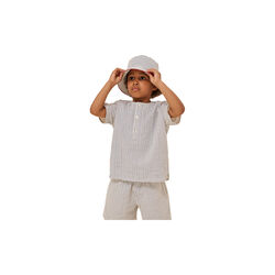 Ace Fischerhut, stripe bluie, Konges Sl&oslash;jd