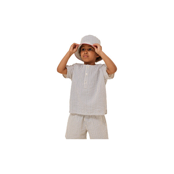 Ace Fischerhut, stripe bluie, Konges Sl&oslash;jd