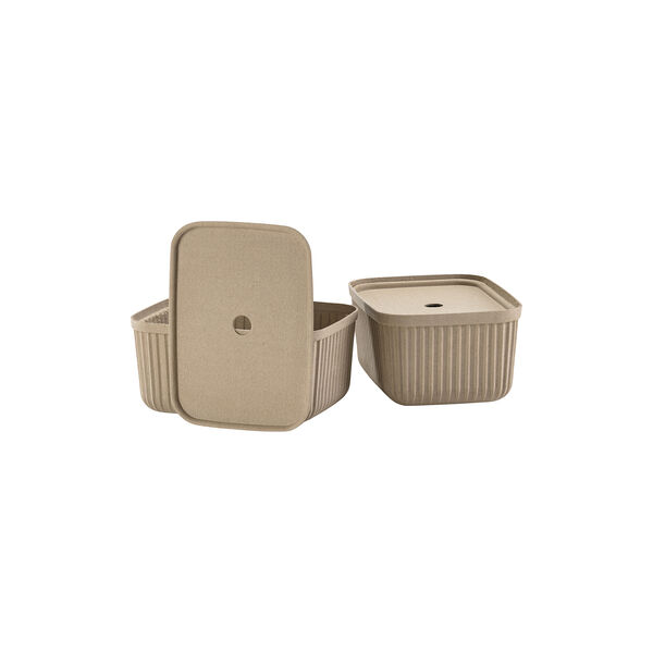 Aufbewahrungsbox aus Zellstoff, naturbraun, Zone Denmark