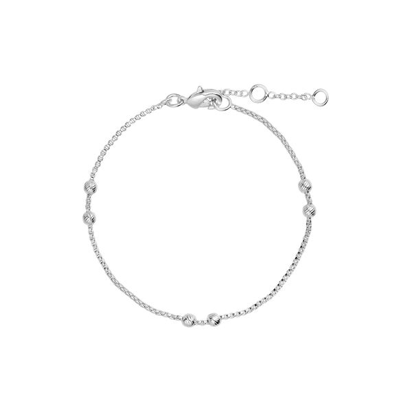 Camille bracelet, silver plated, Pure by Nat