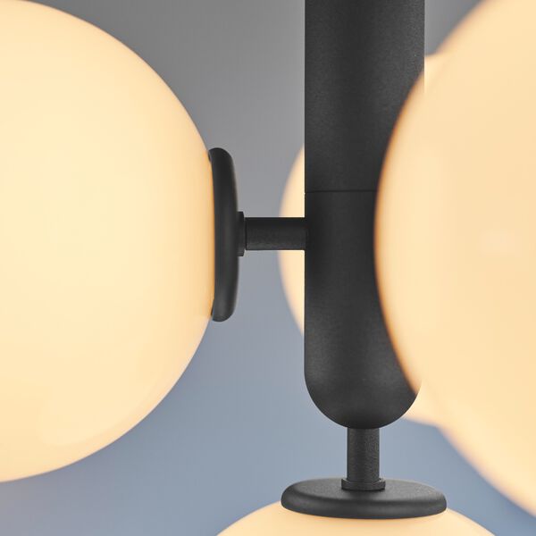 Miira 4 Pendant, rock grey/opal white, Nuura