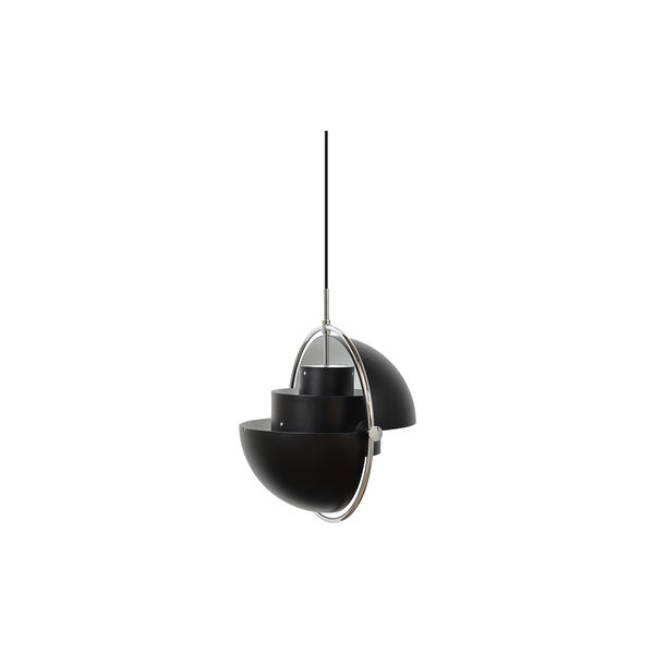 Multi-Lite Pendelleuchte, schwarz/chrom, GUBI