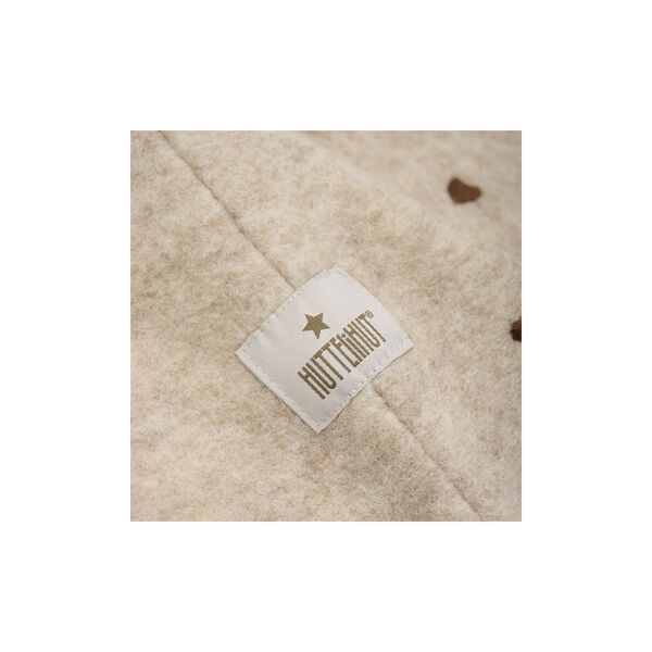 Balaclava All Over Emb. Wool, sand melange, HUTTEliHUT