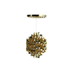 Spiral SP1 Pendelleuchte, gold, Verpan