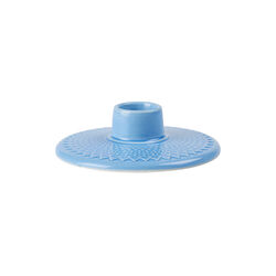 Rhombe Color Candle Holder, blue, Lyngby Porcel&aelig;n