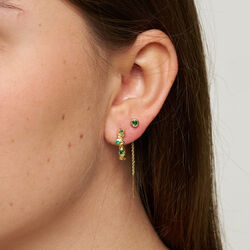 Noora chain earrings, baby pink, Pure by Nat