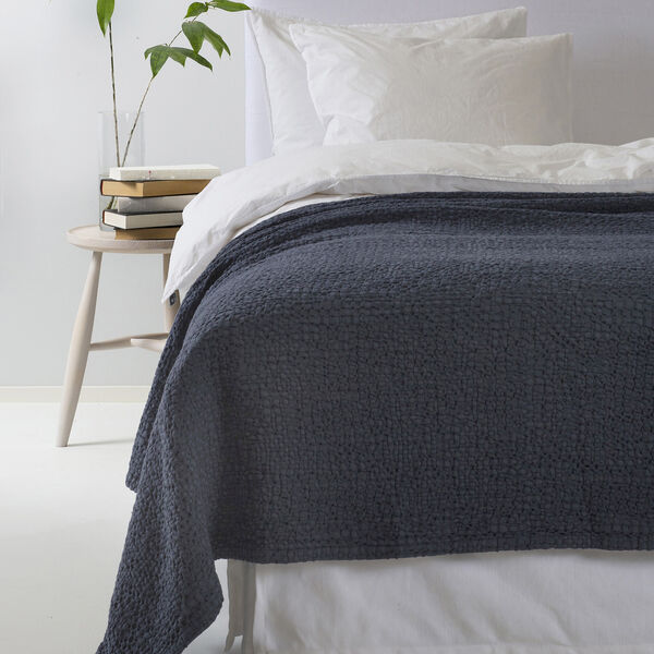 Dani Bedspread, indigo, Himla
