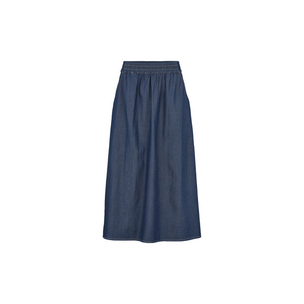 Bine Long Skirt, mid blue, Basic Apparel