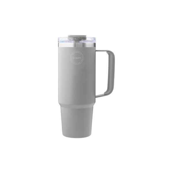 Thermo Cup With Straw, light grey, AYA&IDA