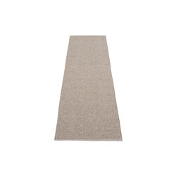 Svea Plastic Rug, mud metallic/mud, Pappelina