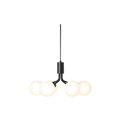 Apiales 6 Pendant, satin black/opal, Nuura