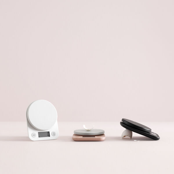 FOODIE kitchen scale, black, RIG-TIG