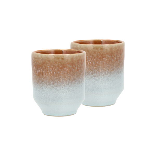 Styles Becher 2 Stk., blau/bernstein, Villa Collection