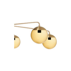 Lord Asymmetric Ceiling, brass/brown, Rubn