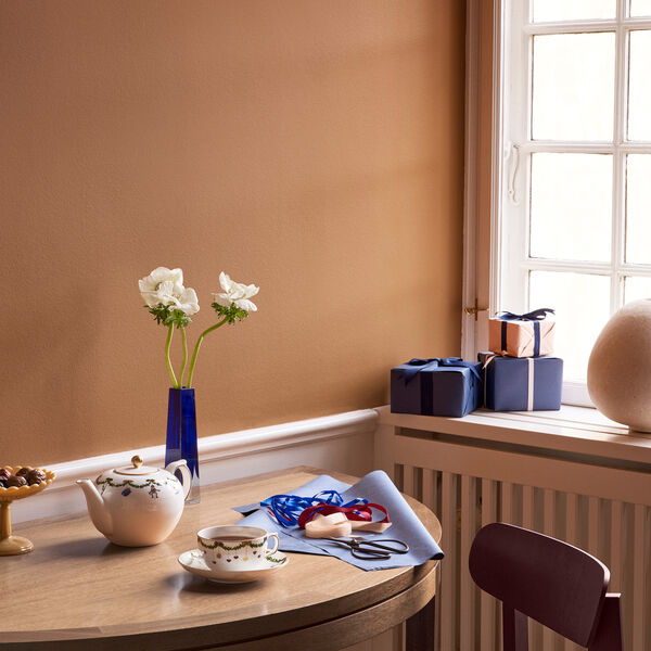 Star Fluted Christmas Tasse und Untertasse, Royal Copenhagen