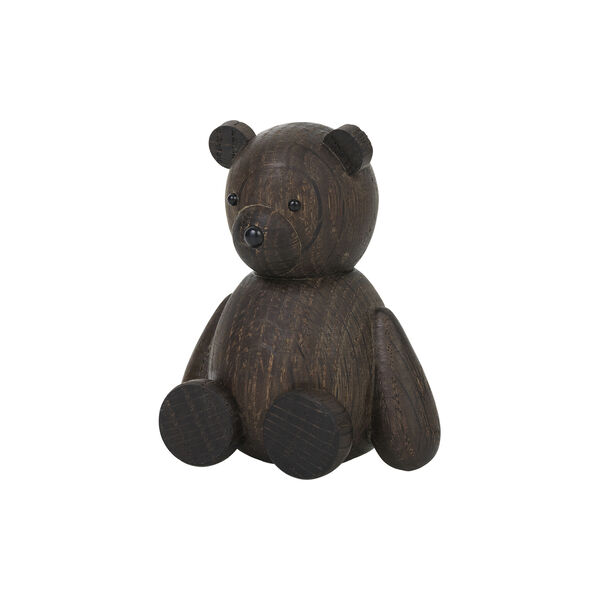 Teddy Holzfigur, geräucherte Eiche, Lucie Kaas