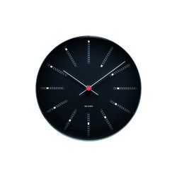 Bankers Wanduhr, black, Arne Jacobsen Clocks