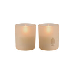 Glass Candle 2-pack, beige, Uyuni Lighting