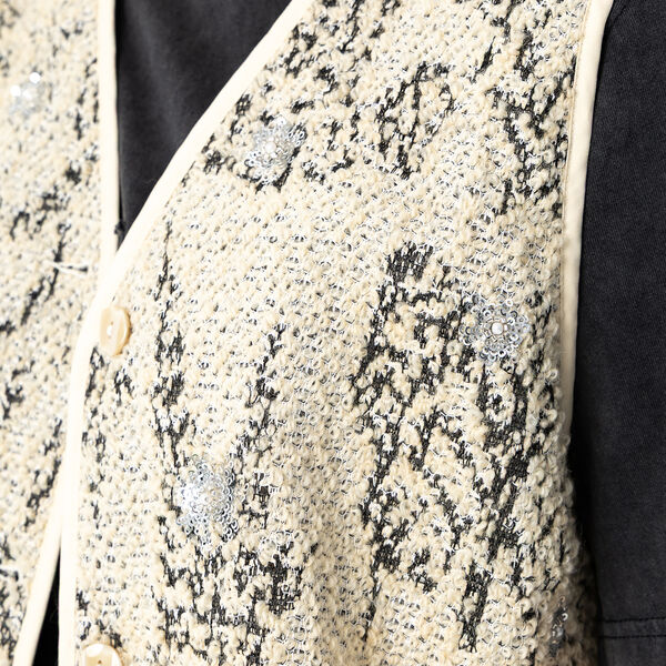 Paillettenweste, Pailletten in der Farbe grey, Coster Copenhagen