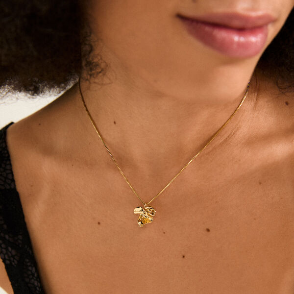 LUIS necklace, gold plated, Pilgrim