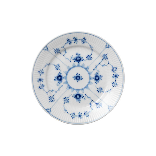 Musselmalet Gerippt Teller Ø 19 cm, Royal Copenhagen