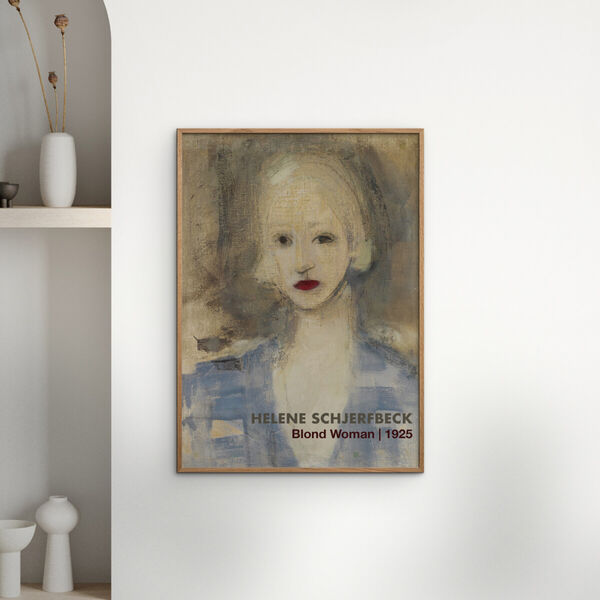 Helene Schjerfbeck Blond Woman, Poster & Frame