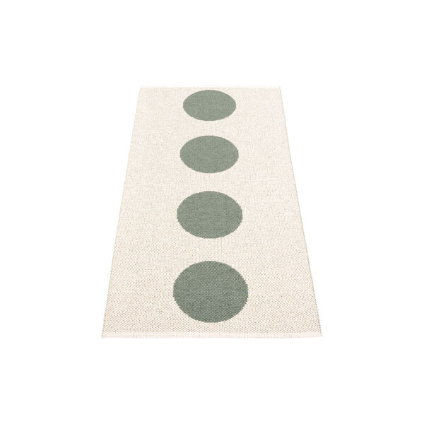 Vera Plastic Rug, army/vanilla, Pappelina