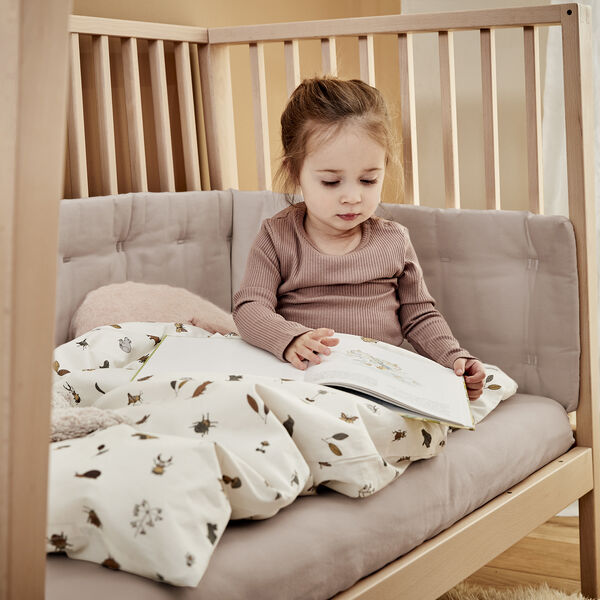 Bumper for Leander Linea&trade; and Luna&trade; Baby Cot, cappuccino, Leander