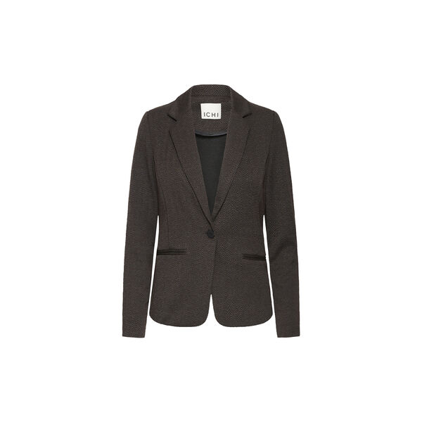 IHKATE Blazer, black brown herringbone, ICHI