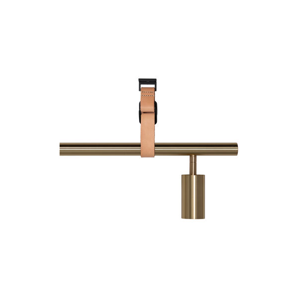 Long John 5 Spot Pendant Nature Leather, brass, Rubn