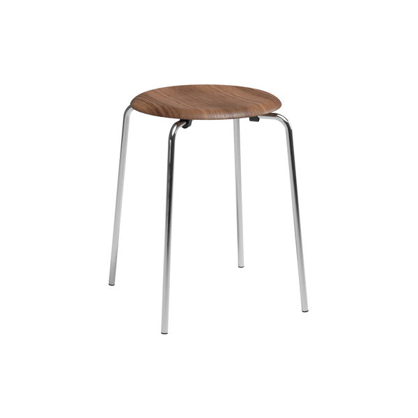 Dot&trade; Stool, lacquered walnut, Fritz Hansen