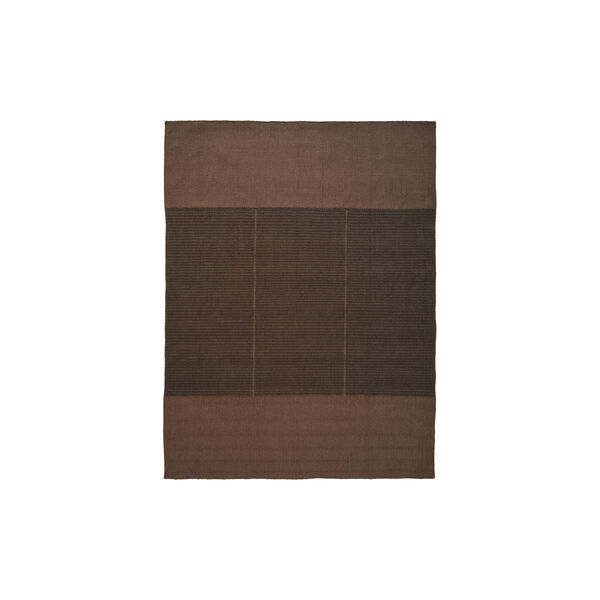 Poetic Grid Teppich, umber, Linie Design