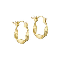 Maeve small hoops, gold plated, Pure by Nat