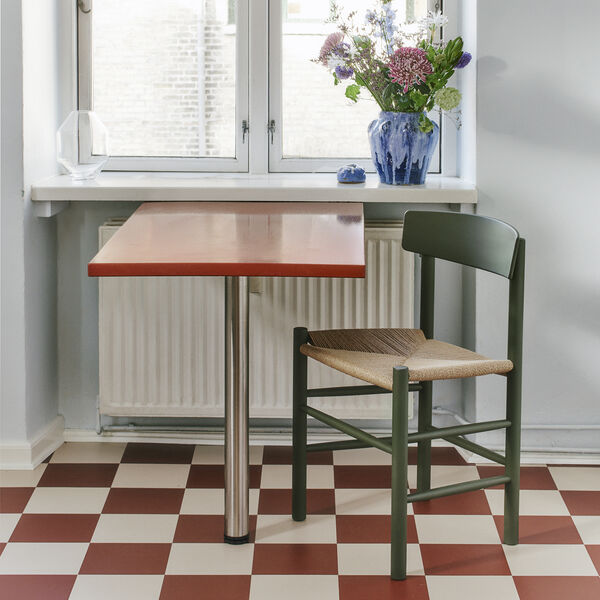 J39 Mogensen Stuhl, khaki green/natur, Fredericia Furniture