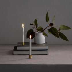 Kerzenhalter Mini, spitz zulaufend, 2er-pack, messing, Uyuni Lighting