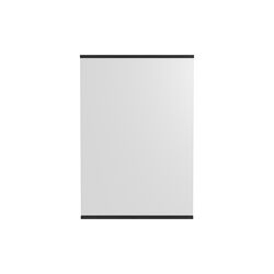Rectangular Wall Mirror, black, MOEBE